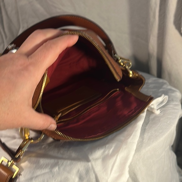 GORGEOUS brown leather Hammitt Bryant bag with matching wallet!  EUC! - Picture 9 of 16